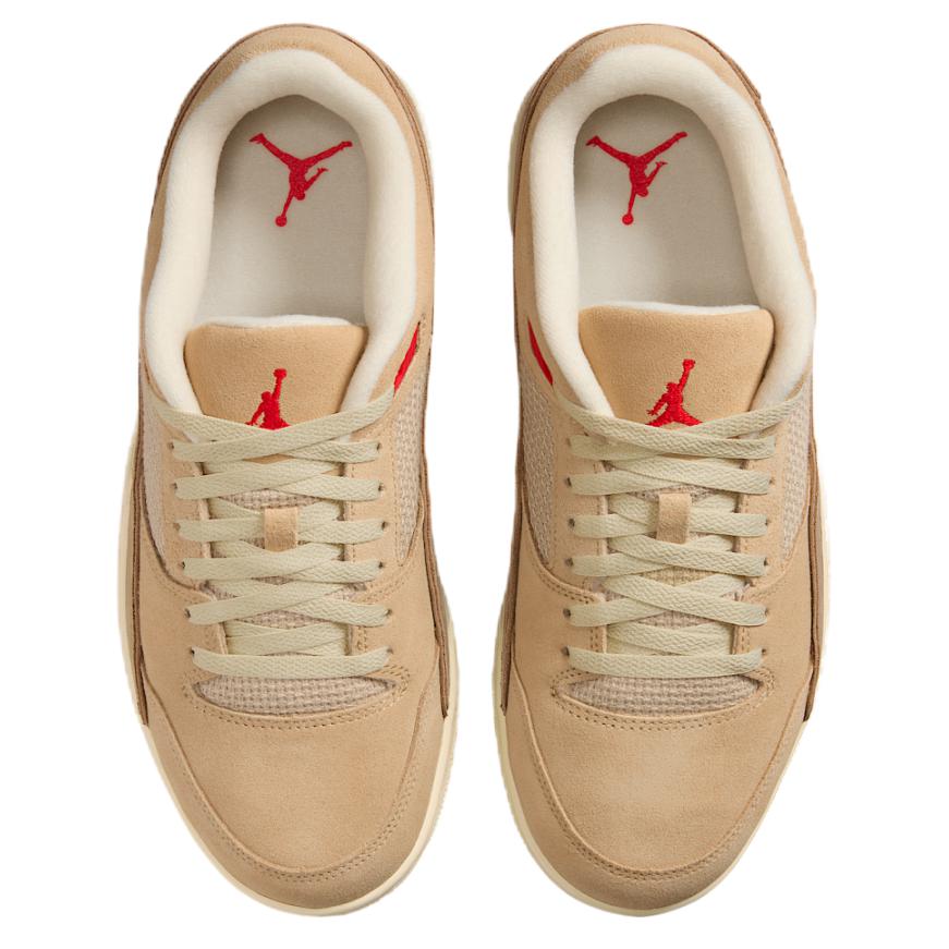 Zapatillas Unisex Air Jordan Flight Court Mushroom Fire Red Camuflaje Desierto Tan Fossil HF3255-201