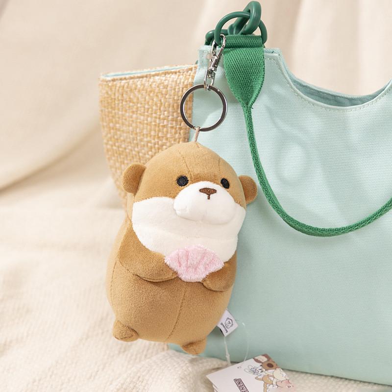 Adorable Ussou Sauce Water Otter Plush Keychain Doll Super Soft Comfort Toy Gift