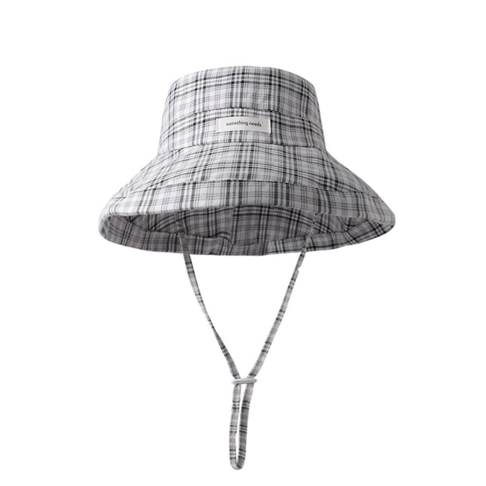 

Large Brim Fisherman Hat Adjustable Sunscreen Hat New Sunshade Hat Seaside сірий