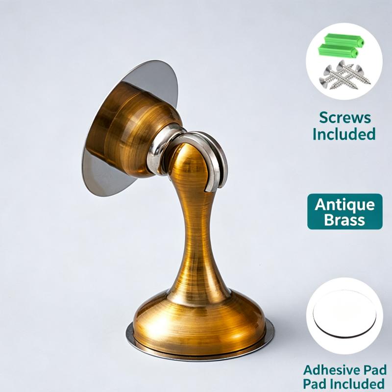 1PC Magnetic Door Stop Door Suction Holder-Stainless Steel Door Stop Stopper Holder Home Room Office Indoor Magnetic Door Catch
