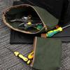 3pcs Tool Storage Bag Thickened Wear Resistant Electrician Bag Wet Wax Canvas Hardware Tool Organizer Bag