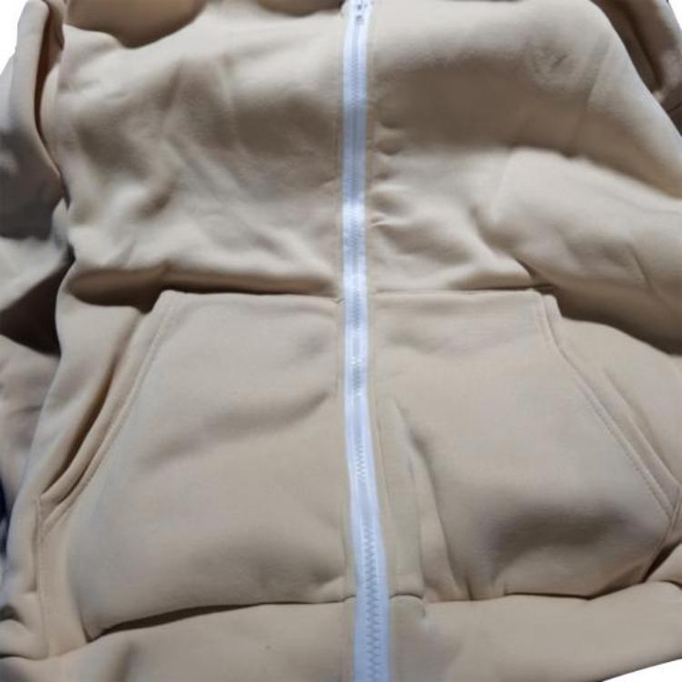 Hoodie Women Long Sleeves Zipper Casual Outerwear Solid Color Warm Cardigan Autumn Winter Drawstring Loose