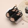 Summer 2026 Girls' Retro Ethnic Comfortable Beach Sandals - Soft Sole for Toddlers, Kids, and Students