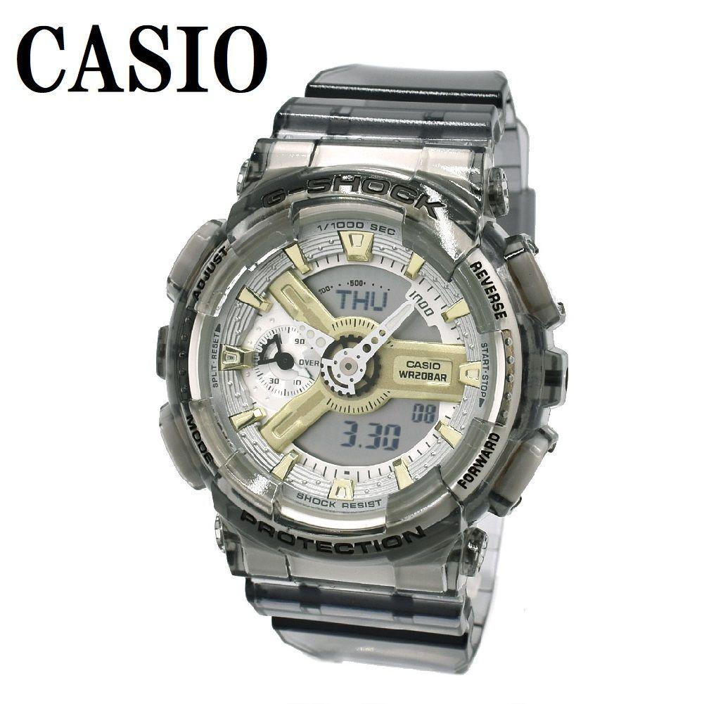 Used Casio CASIO GMA-S110GS-8A G-Shock Analog Digital Ana-Digi Watch Quartz Battery Operated Watch Men s Women s Gold Silver Gray