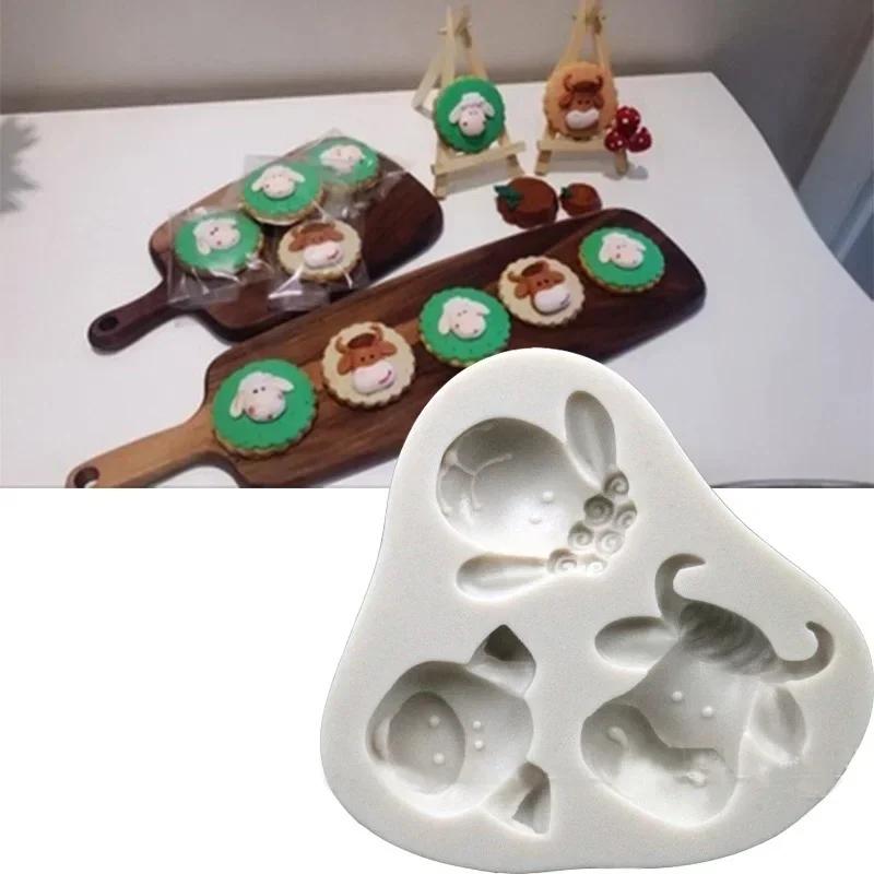 Creative Animal Style Handmade 3D Silicone Mold for Fondant Cake Decorating Sugar Cake Chocolate Mold Soap Molds Accessories