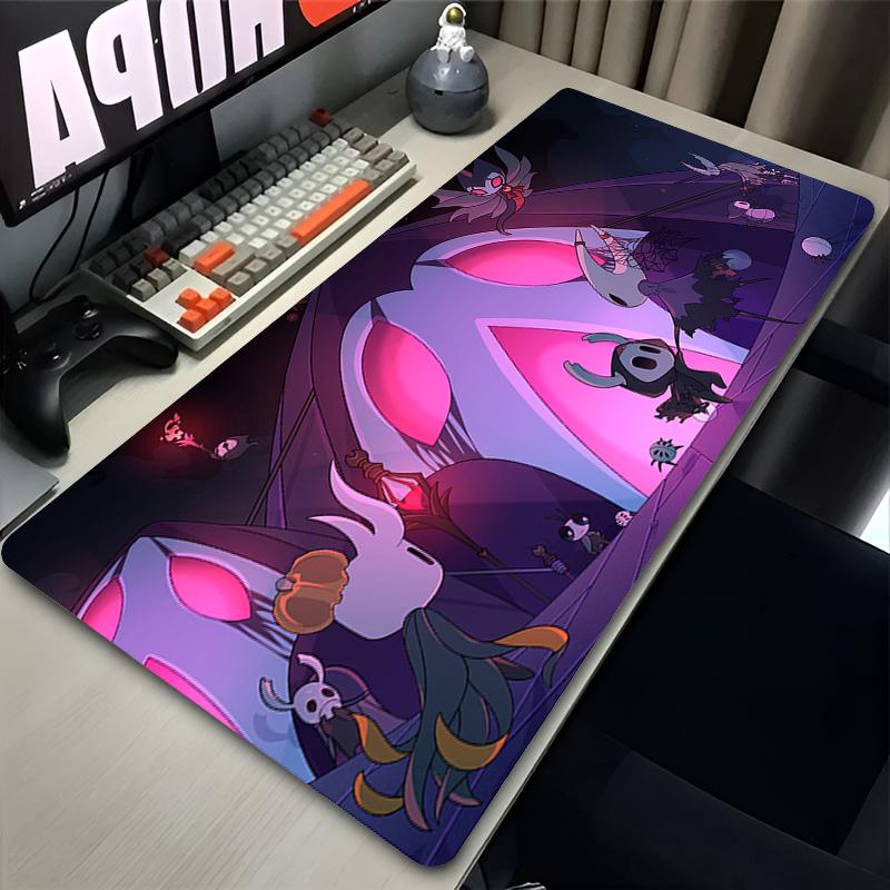 Tappetino Mouse per Laptop Accessori da Gioco Tappetino Tastiera Ufficio PC Hollow Knight Anime Stampa HD Mousepad Computer Gamer Scrivania Tappetino Mouse