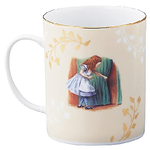 Macmillan Alice In Wonderland Classic Cecera (Yamaka Premium Porcelain) Pair of Mugs (350ml) Set, Made In Japan, ALC10-13