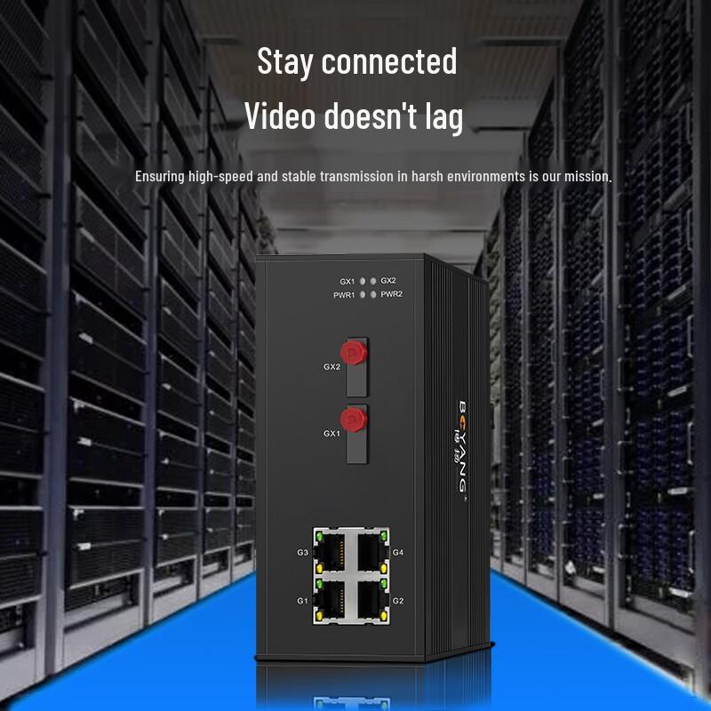 Boyang Industrial POE Gigabit Fiber Optic Media Converter
