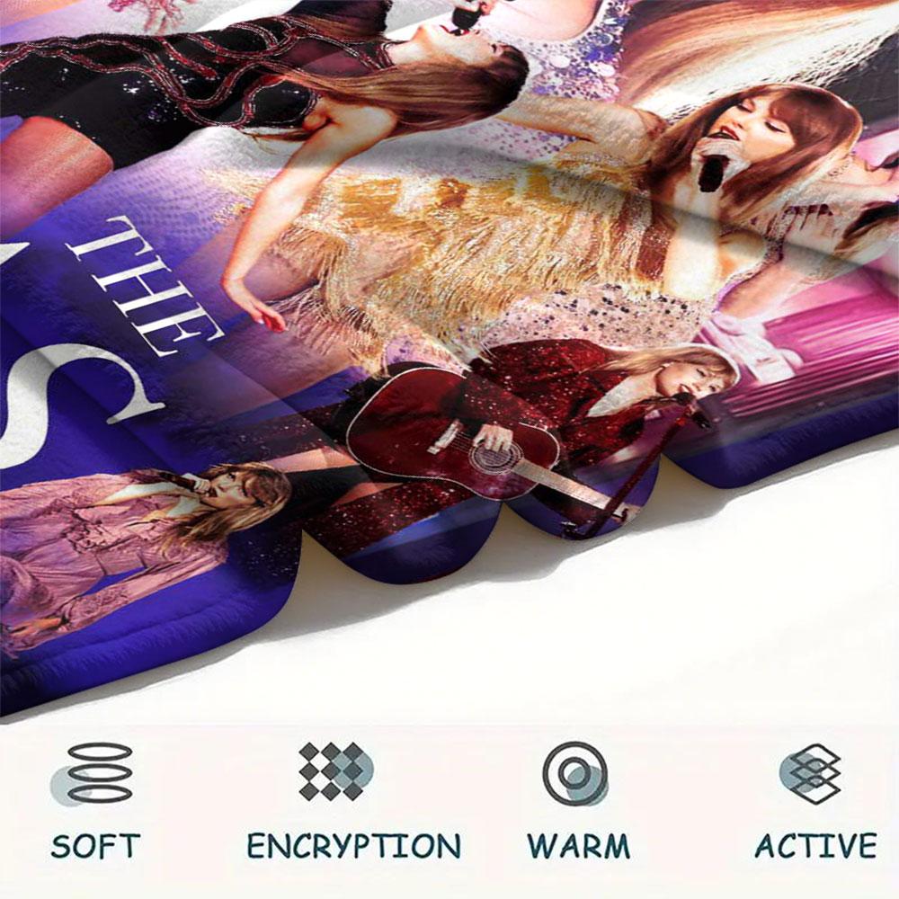 Taylor Swift printing Flannel Blanket Bedroom Sofa Camping Warm blanket Gifts for family and friends-MJ009