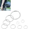 Metal Keychain Rings With Double Loop Nickel Finish For Key Holder Collection