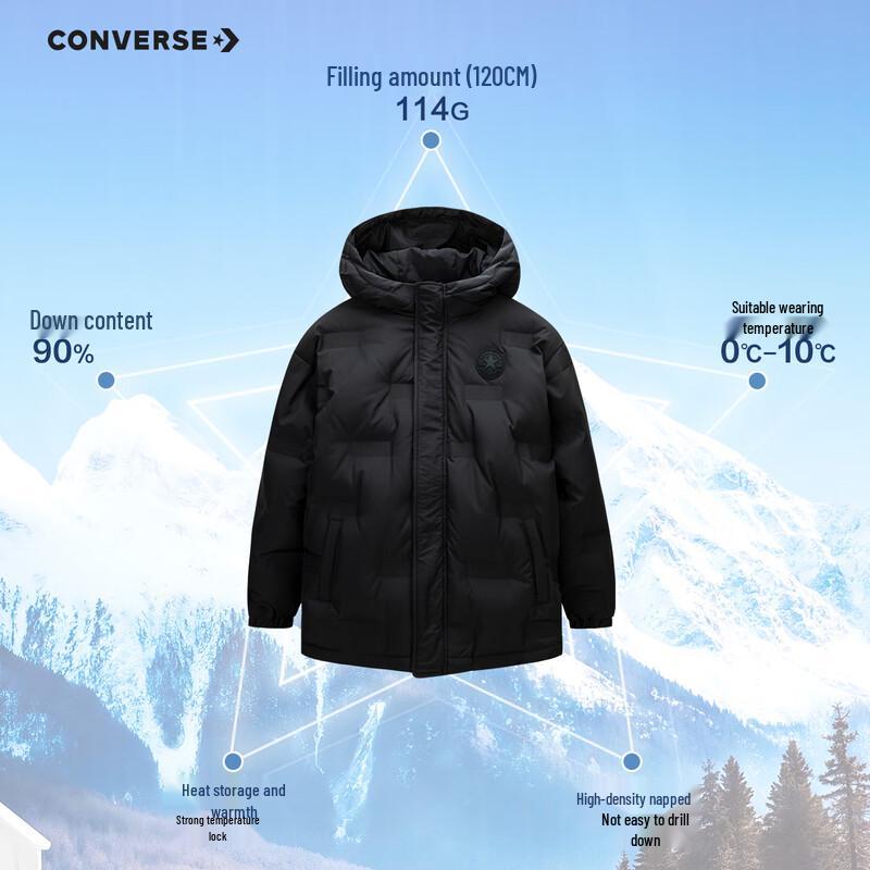 Converse Kids' Hooded Winter Down Jacket