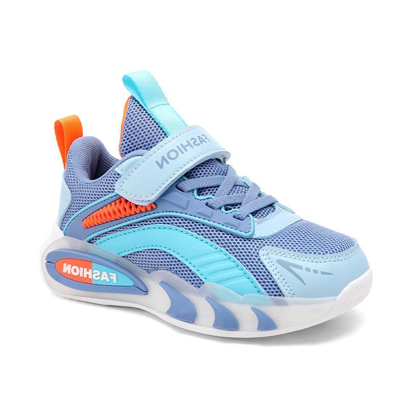 Autumn Non-Slip Breathable Mesh Boys' Sports Shoes with Soft Soles for Big Kids
