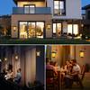 Solar Lanterns for Outdoor Garden Flickering Flame Effect Solar Powered Hanging Light Waterproof Wall Mount for Front Porch