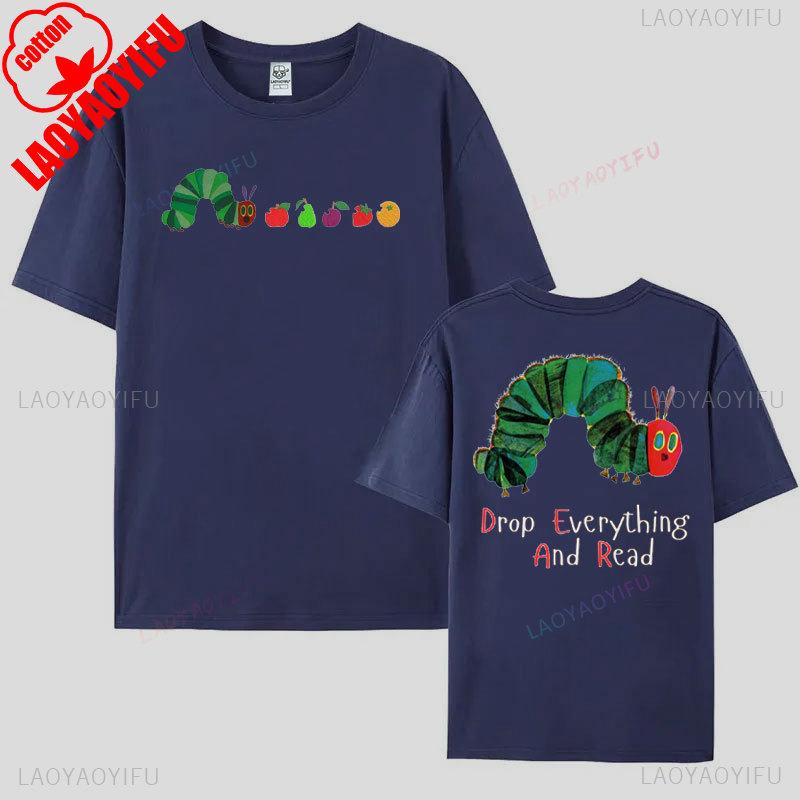 Hungry Caterpillar T-shirt Eat The Rich Graphic T Shirts Very Hungry Caterpillar Shirt Bookish Fan Gift Tees Activist Y2k Tops