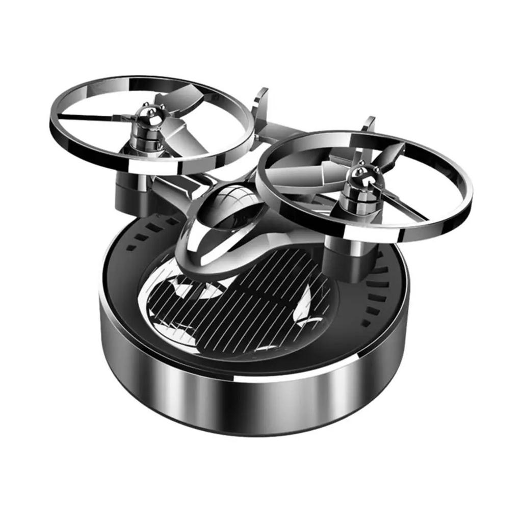 Solar Airplane Car Perfume Decor with Dynamic Rotation & Long Lasting Floral Fragrance Solar Airplane Car Freshener