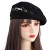 Buckle Autumn British Style All-match Korean Style Hat Retro Beret Painter Hat Women Octagonal Cap