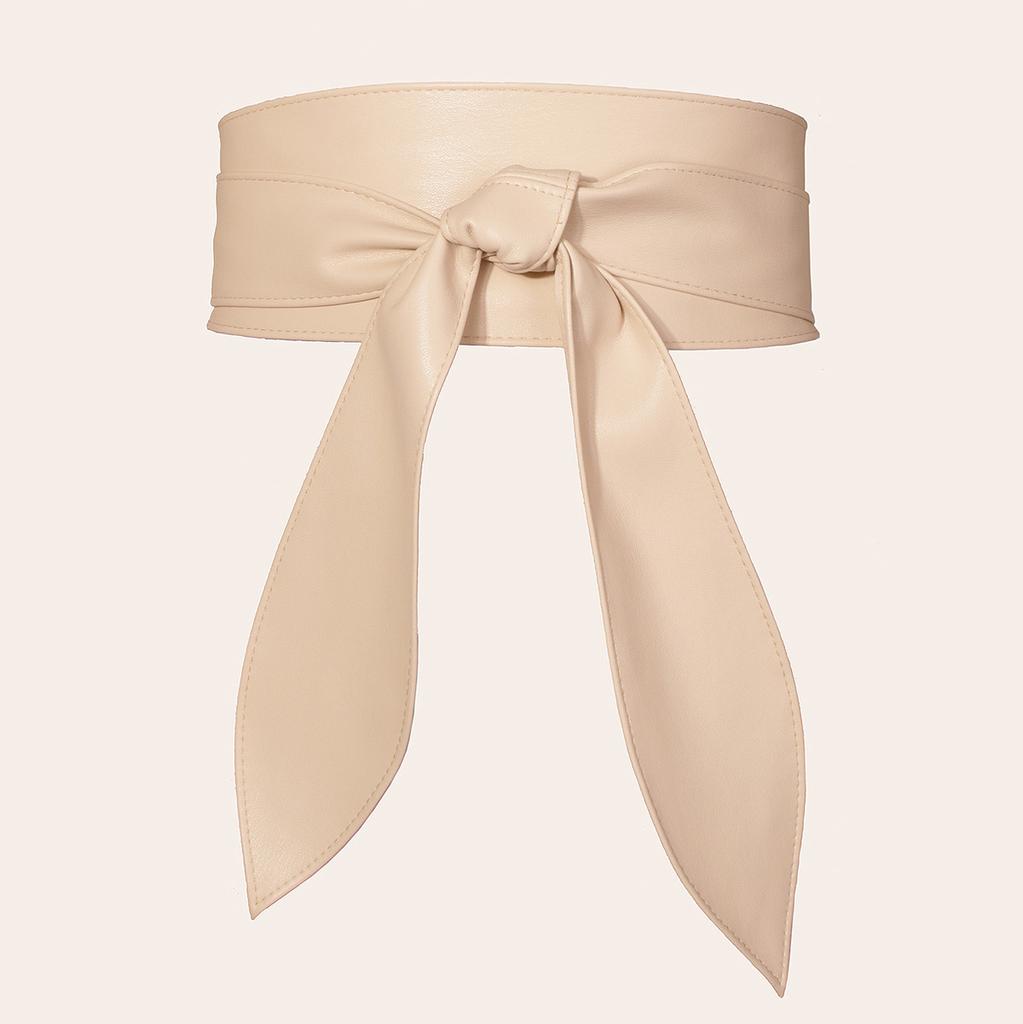 Wide Belt Waist Cincher with Decorative Waist Cincher and Bow Tie, New Soft and Versatile Super Long Ribbon
