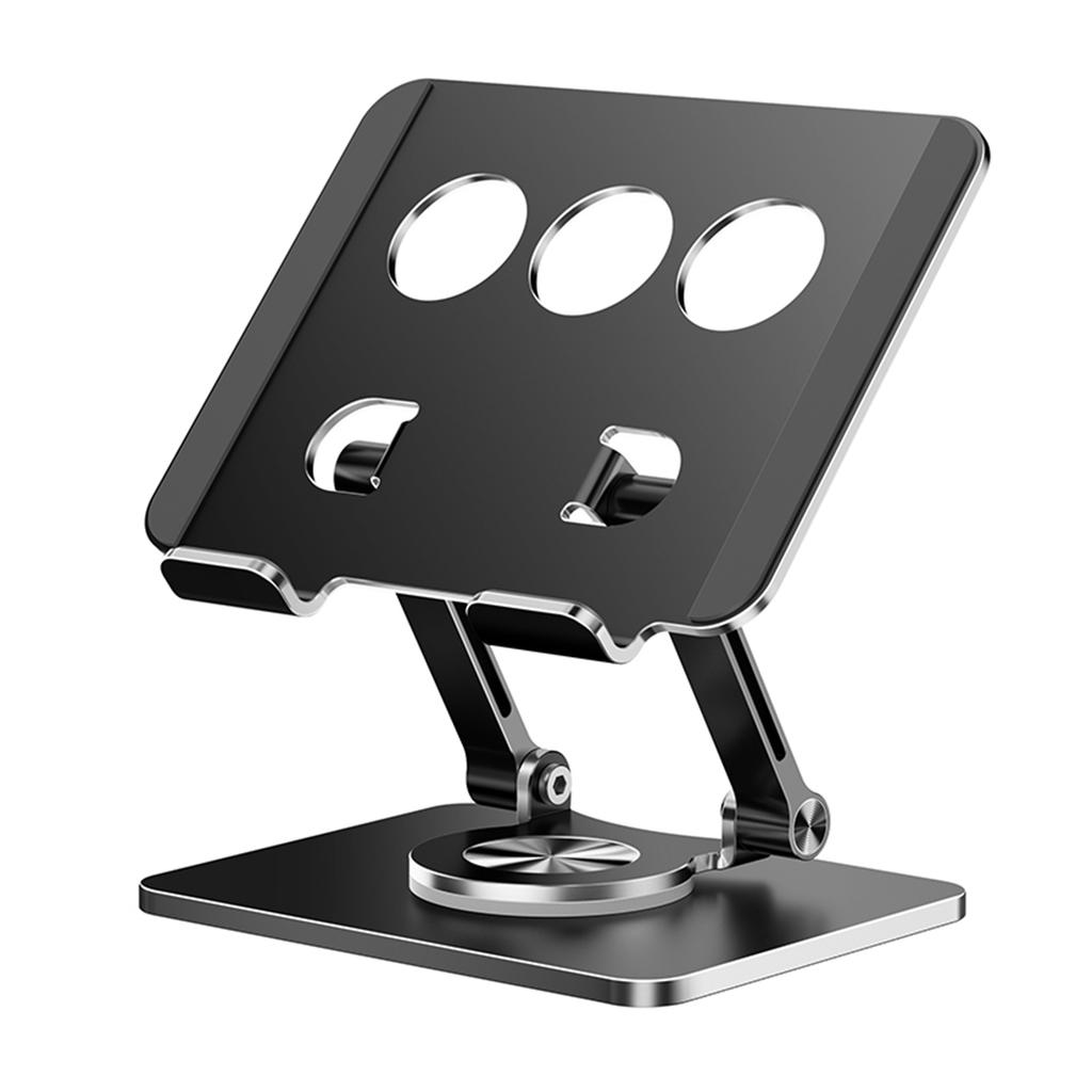 J59 Aluminum Alloy Desktop Stand 360 Degree Rotating Tablet Holder Height Adjustable