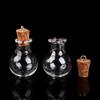 Lot de 10 Petites Bouteilles en Verre Bouteilles Transparentes Mini Bouteilles à Souhaits Avec Bouchons en Liège Mariage Noël Anniversaire Fête Bricolage Artisanat