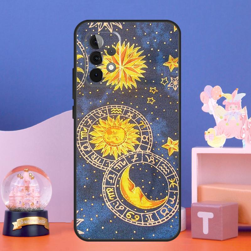 

Hippie Sun and Moon Art Case For Samsung Galaxy A17 A06 A16 A26 A36 A56 A55 A35 A15 A32 A52 A13 A33 A53 A14 A34 A54 Samsung A17