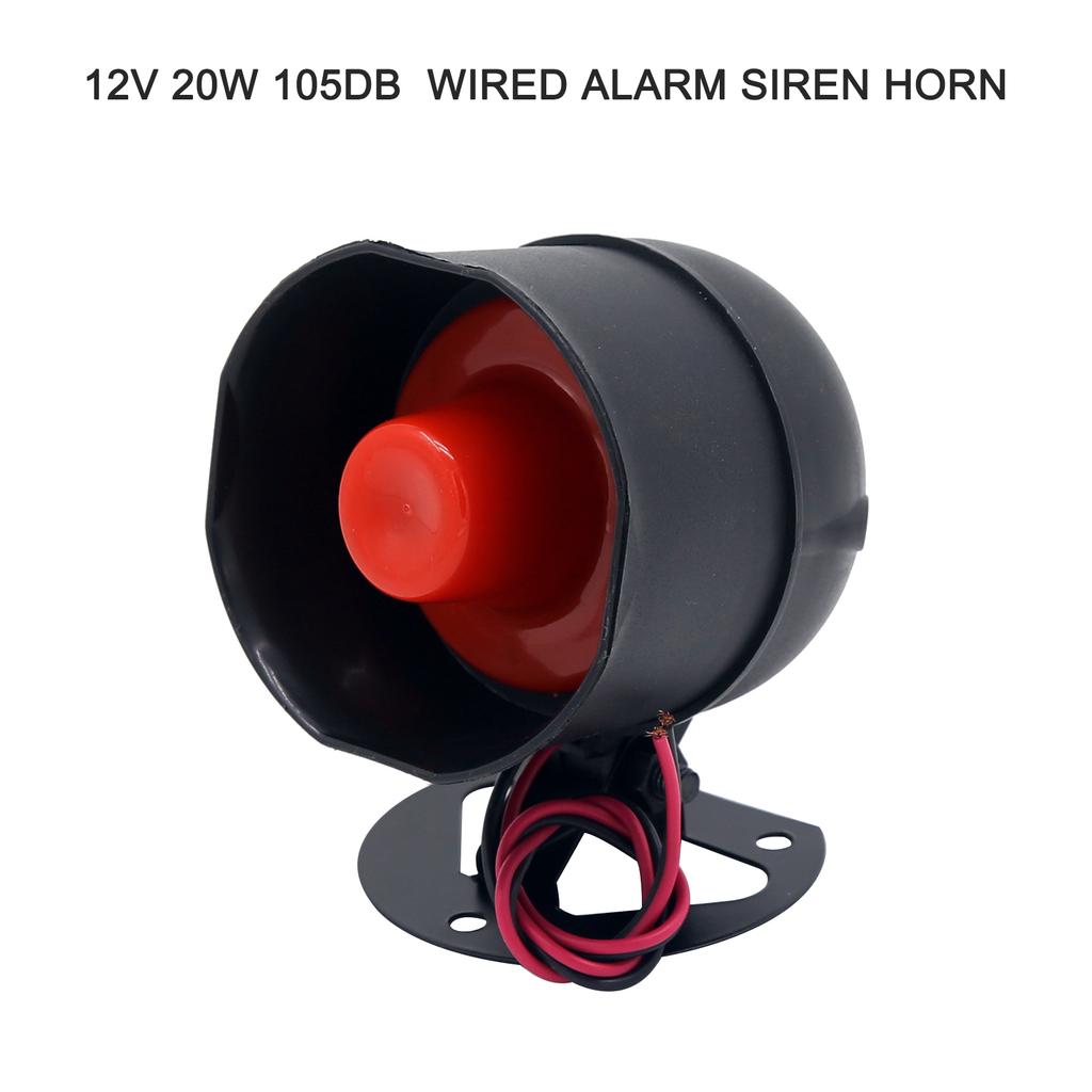 Allarme per auto Sistema di sicurezza per veicoli Corno antifurto Sirena di allarme 12V 105dB Corno per auto moto