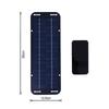 Set 30W Solar Panel 12V Trickle Charger Battery Charger Kit With Double-Headed Clip And USB Female Cable Maintainer Boat Car RV