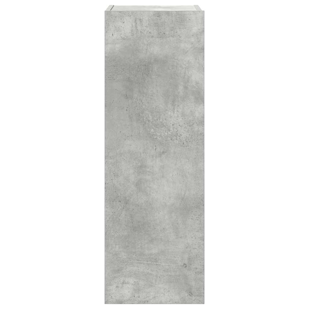 4 piece TV cabinet set concrete grey particleboard