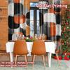 Flat Printing Curtains Without Rod Geometric Flow Festive Fashion Fabric Set Of 2 Made Polyester Machine Washable