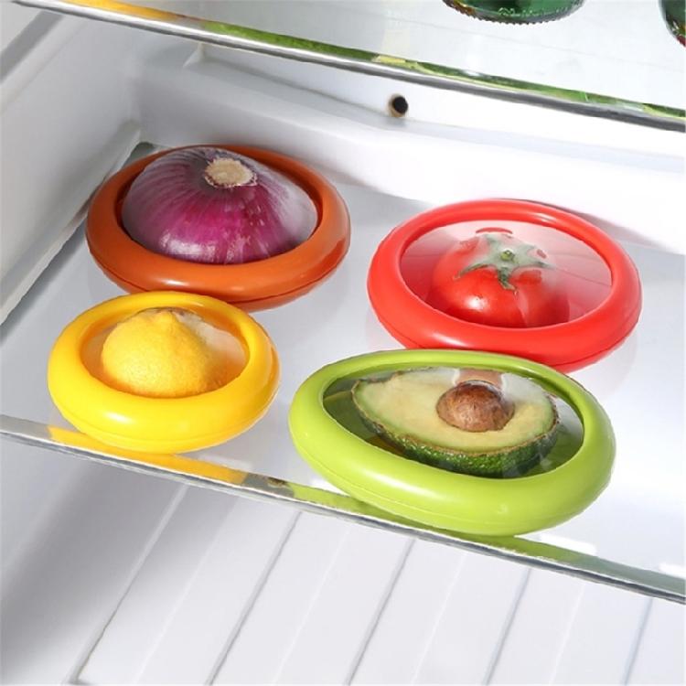 4Pcs Fruit & Vegetable Container Kitchen Organizers Tomato Holder for Fridges