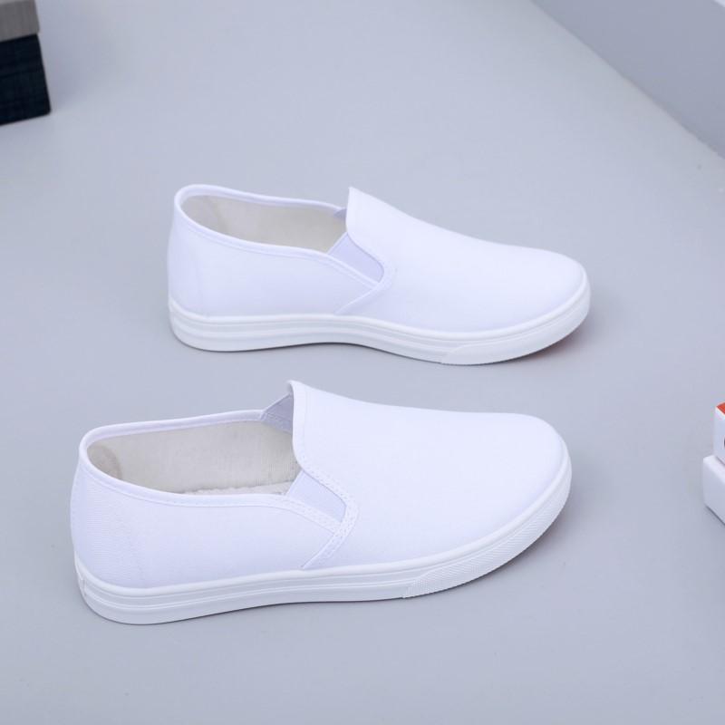 

Модные женские туфли на плоской подошве, женская обувь Tenis, женская обувь Slip On, повседневные кроссовки, женская обувь в стиле ретро, большие размеры, Chaussure Femme 43 белый