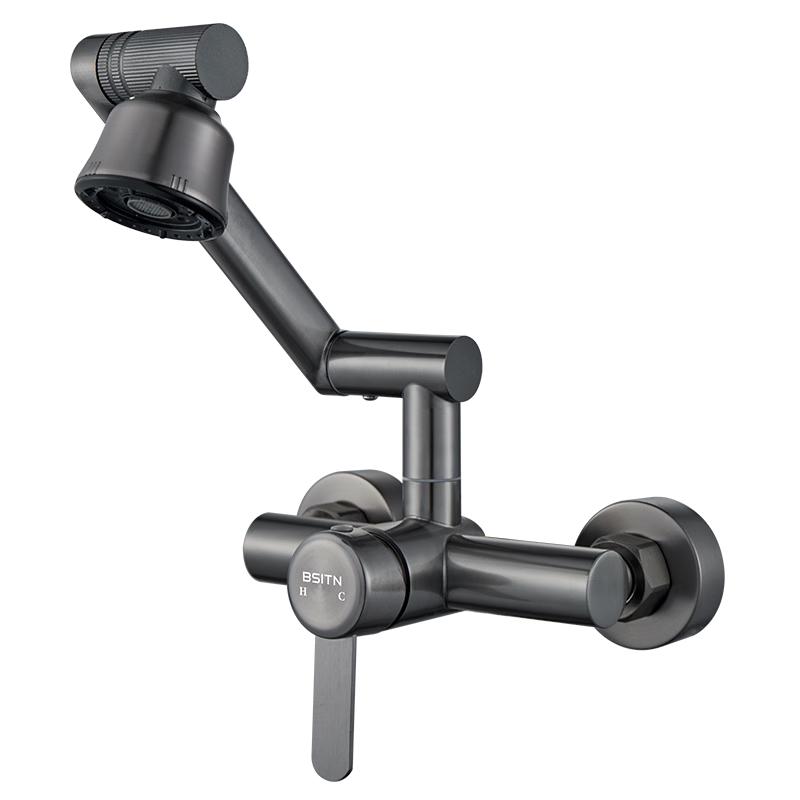 BSITN Wall-Mounted Folding Kitchen Faucet