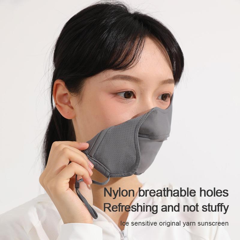 Tynn utendørs solbeskyttelsesmaske For kvinner Jenter Sykling Anti-Uv Pustende maske Jakt Løping Sport Mask Skjerf