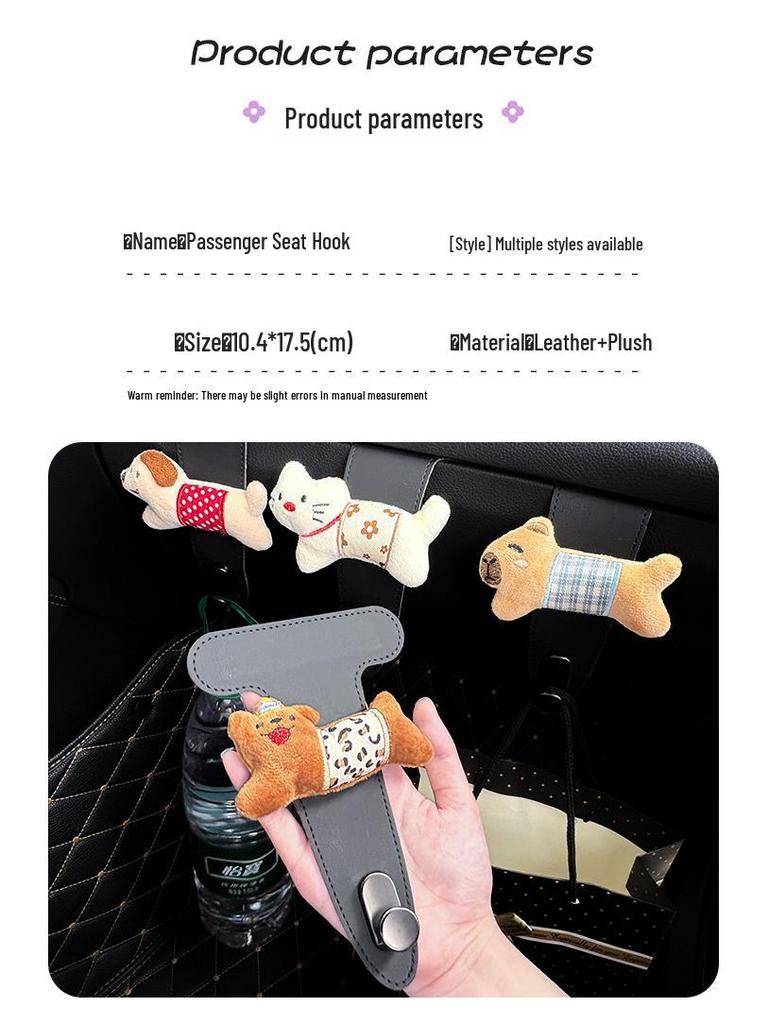 Rozkošný háček do přihrádky v autě ve tvaru štěňátka: Multifunkční úložný prostor a dekorace v první řadě