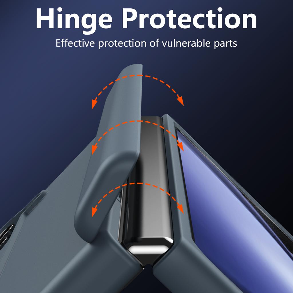 Für Samsung Galaxy Z Fold6 5G Hülle Hartes PC Anti-Fall Handyhülle mit Ständer