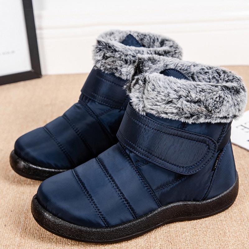 Women'S Boots Waterproof Women Ankle Boots Keep Warm Fur Winter Shoes Woman Snow Boots  New Winter Botas Mujer Black Boot