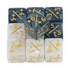 10pcs/set Six Sided Polyhedral Dices Acrylic Material +1/+1 Dice Counting Dices Multifunction Cubes Shape Game Dices