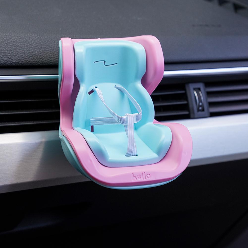 Car Doll Safety Seat 15-17Cm Doll Cartoon Seat For Labubu Model Mini Plush Safety Seat Car Interior Accessories Gifts S