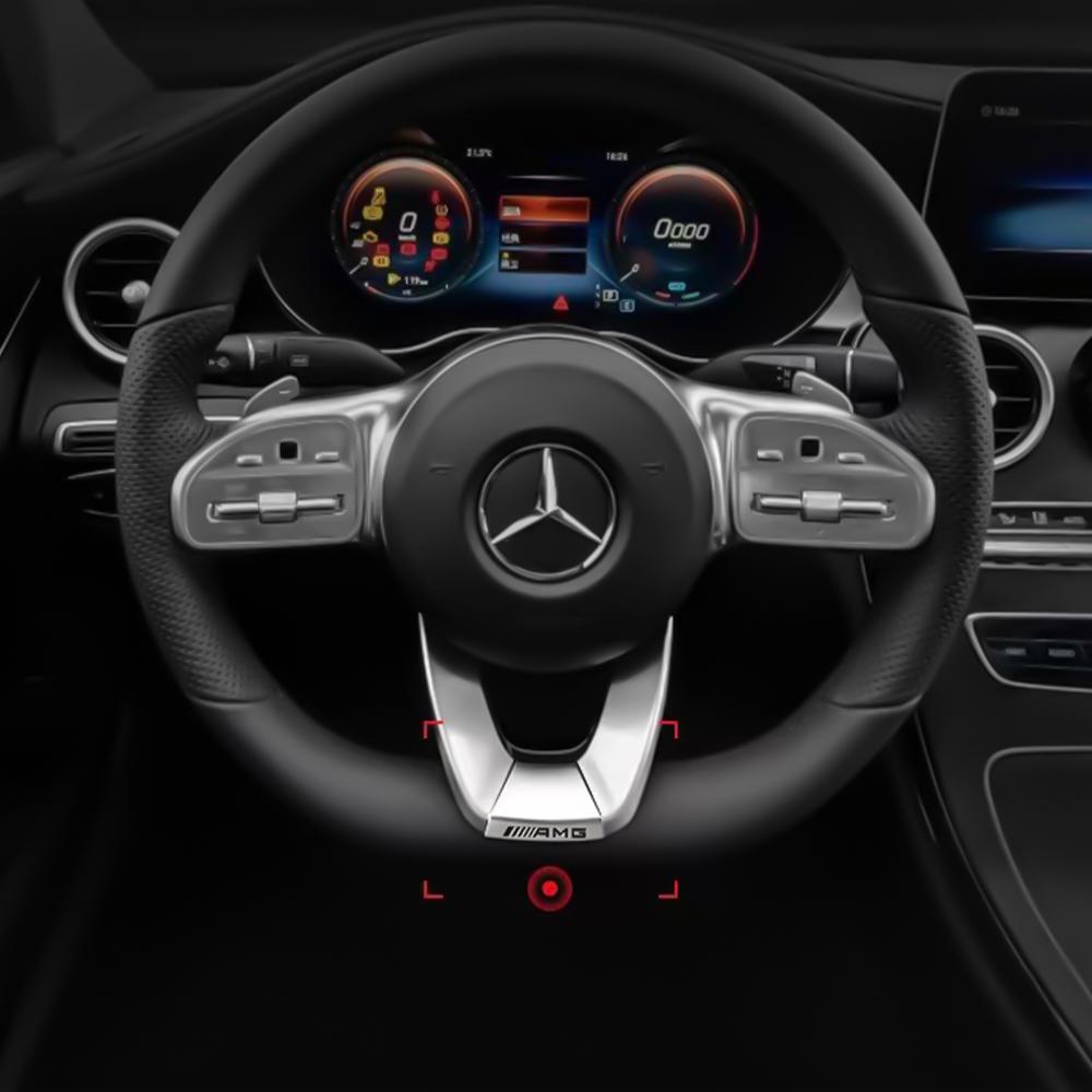 Autocollant Emblème Volant Voiture Accessoires Intérieur Auto Pour Mercedes Benz AMG Classe A B C E M R G S GLA CLA CES CLS SLK GLK