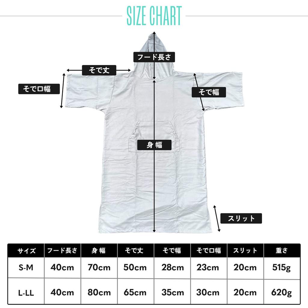 Mag Cruise Men's Quick-Drying Microfiber Poncho for Saunas, Gray, Plus Size, Thin and Compact Bathrobe, Designed for Saunas (S-M, Deep Gray)