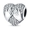 925 Silver Romantic Love Story Charm Pendant for DIY Bracelet Couple Engagement Jewelry Gifts for Her