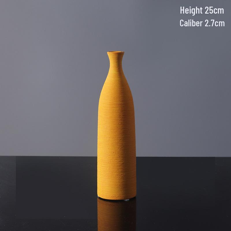 

Скандинавская минималистичная цветная керамическая ваза – европейский стиль, украшение для гостиной или ТВ-тумбы