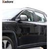 For Jeep Compass 2017 2018    Chrome Car Rearview Mirror Cover Trim Side Wing Mirrors Cap Shell Accessories