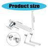 6Pcs Tent Poles Stainless Steel Push Button Spring Clip Kayak Paddles Spring Clip Single End Tube Locking Pin Clip