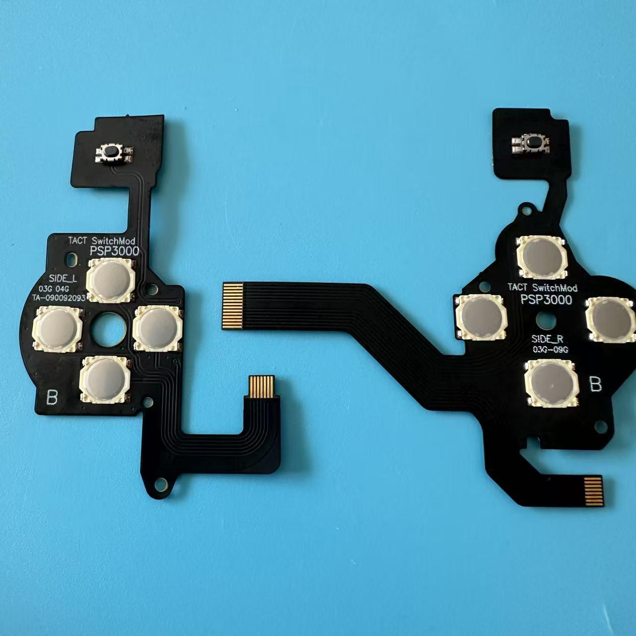 

Комплект токопроводящих пленок для PSP3000/2000: Включает левую и правую пленки, шлейф кнопки громкости и проводящий клей для аксессуаров PSP.