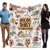 Mothers Day Gift Blanket for Mom Mom Daily Affirmations Throw Blanket Inspirational Self Love Gift for Mother from Daughter Son