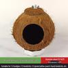 Coconut Shell Parrot & Finch Bird Nest - Natural Straw Woven Habitat for Small Birds