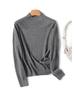 Women's 100% Wool Ribbed Sweater, Half-High Neck, Seamless & Soft, TN1615 - Ideal Autumn/Winter Base Layer, 30 Count