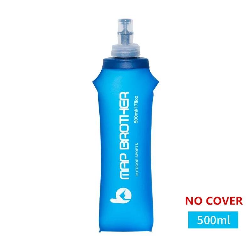 Outdoor Collapsible Soft Water Bottle 250ml 500ml for Running, Hiking, Cycling and Rock Climbing Drinking Sports