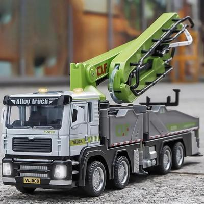 1/32 Betonpumpenauto Feuerwehrauto Modell Spielzeug Legierung Karosserie Zurückziehen Wassersprühtechnik Fahrzeugmodelle für Kindertagsgeschenke