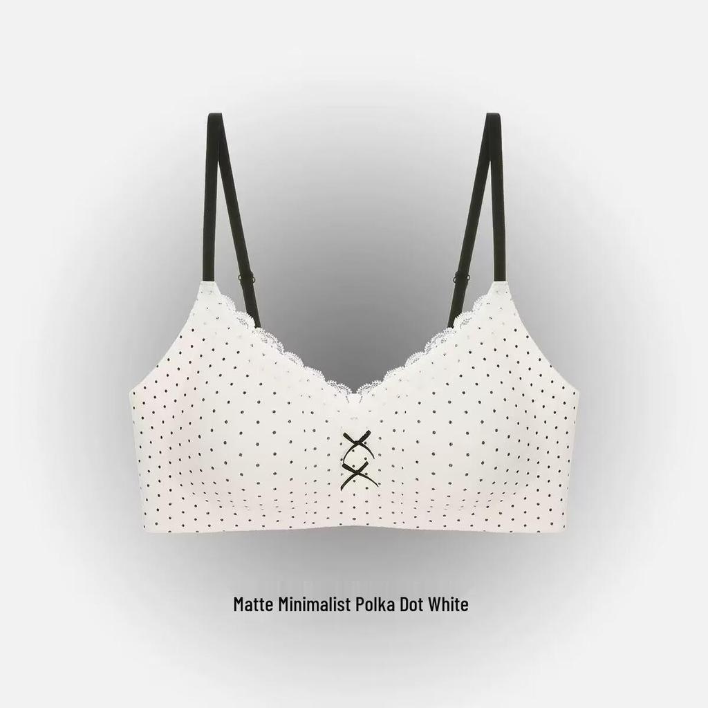 Wolkencreme Florale Lingerie Damen Bügelloser Push-Up BH mit sanfter Stütze und atmungsaktivem Design für kleine Brüste